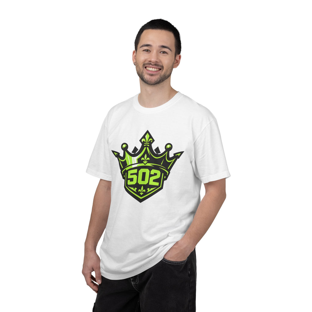 502 Crown Logo T-shirt | Neon Green Shield Emblem