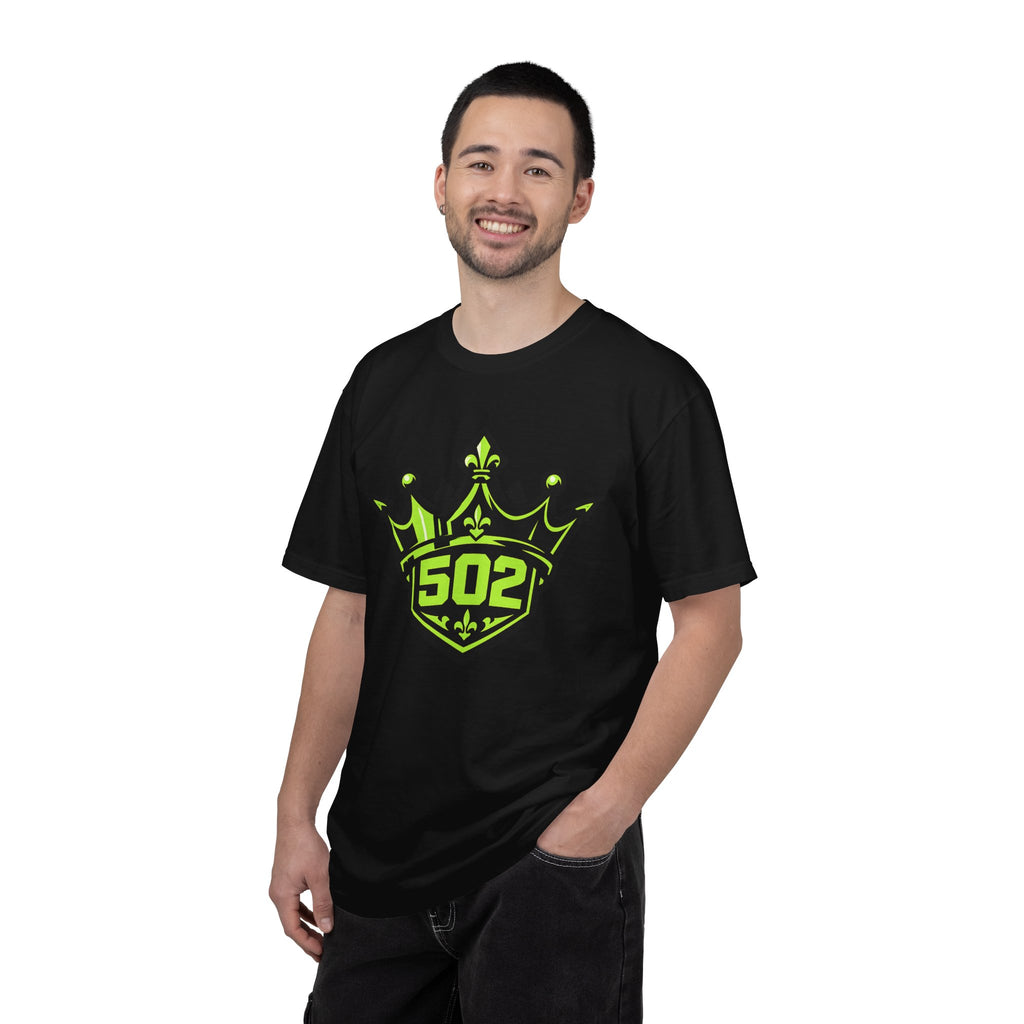502 Crown Logo T-shirt | Neon Green Shield Emblem
